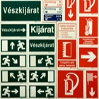 Utánvilágító táblák